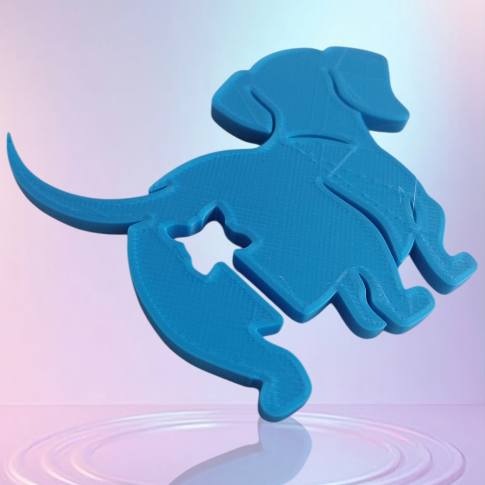 3D Printed Dog Silhouette Bread Bag Sealer - Picture 4 of 5